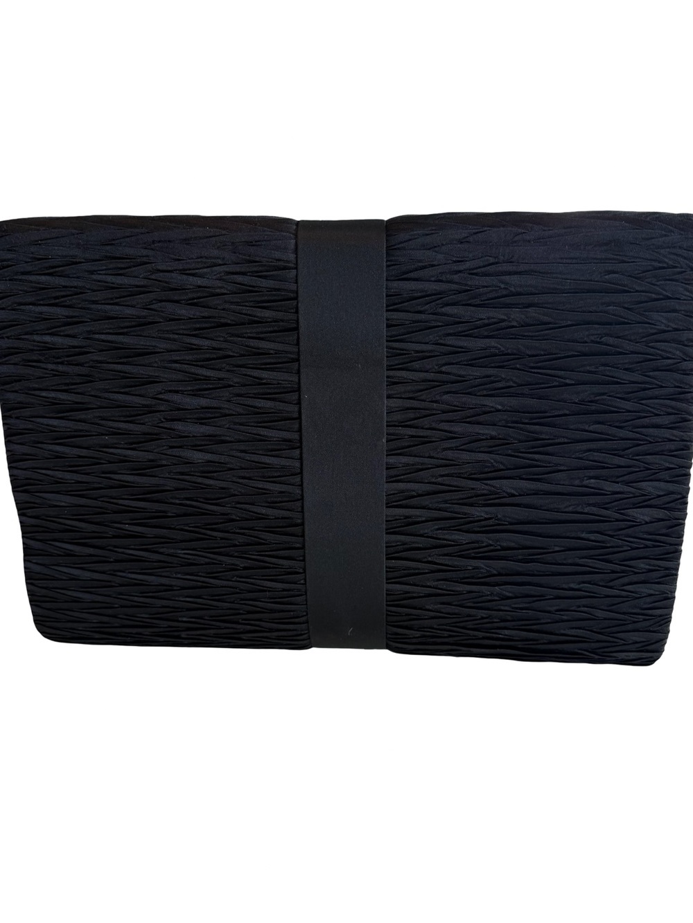 Sasha Handbags Woven Design Evening Bag In Black - Picture 2 of 7